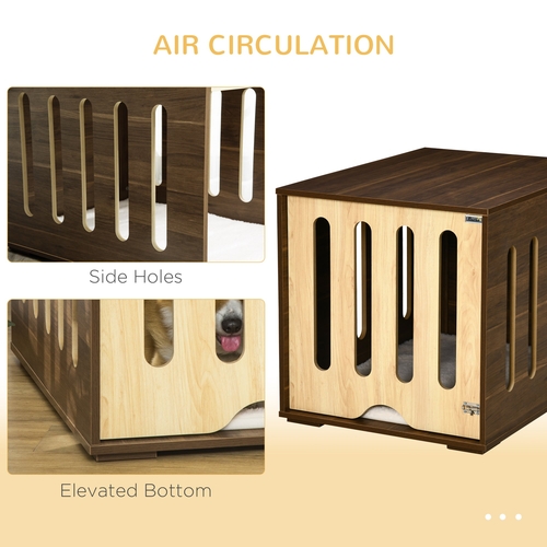 Furniture Style Dog Crate End Table with Removable Door Panel, Dog - Image 8