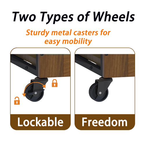 Heavy Duty Wooden Dog Crate Furniture with Wheels– Indoor Pet Kennel - Image 11