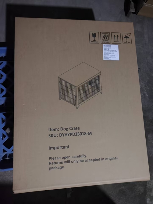 Heavy Duty Wooden Dog Crate Furniture with Wheels– Indoor Pet Kennel - Image 51