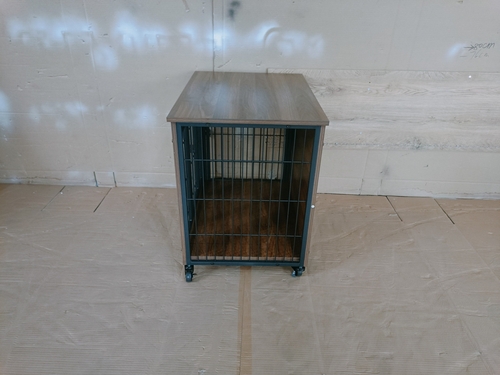 Heavy Duty Wooden Dog Crate Furniture with Wheels– Indoor Pet Kennel - Image 30