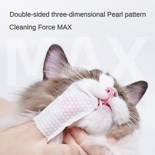 3-in-1 Pet Finger Wet Wipes For Dogs & CatsTeeth Cleaning Wipes, - Image 3